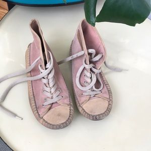 See by Chloe pink suede shoes